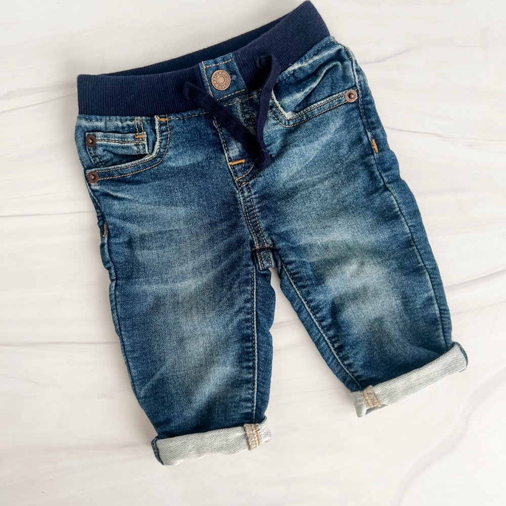 Baby Gap Jeans with Navy Waistband Size 3-6 Months